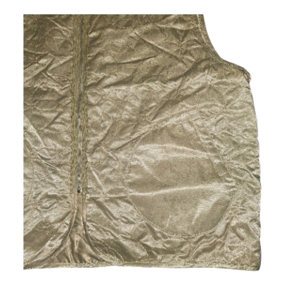 POL Women's S/M Quilted Satin Vest Champagne Gold Oversized NWOT - Picture 6 of 10